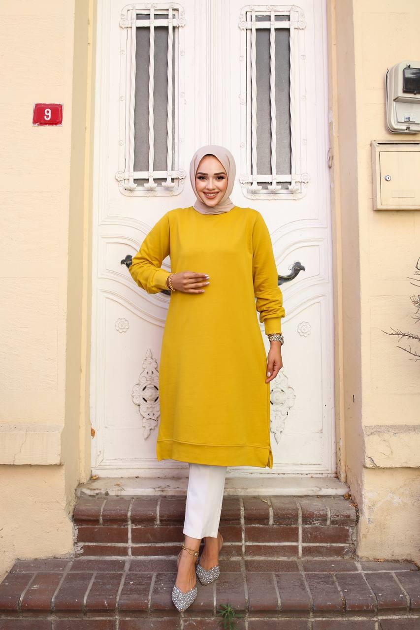 Basic İki İplik Kompakt  Sweat Tunik 00400
