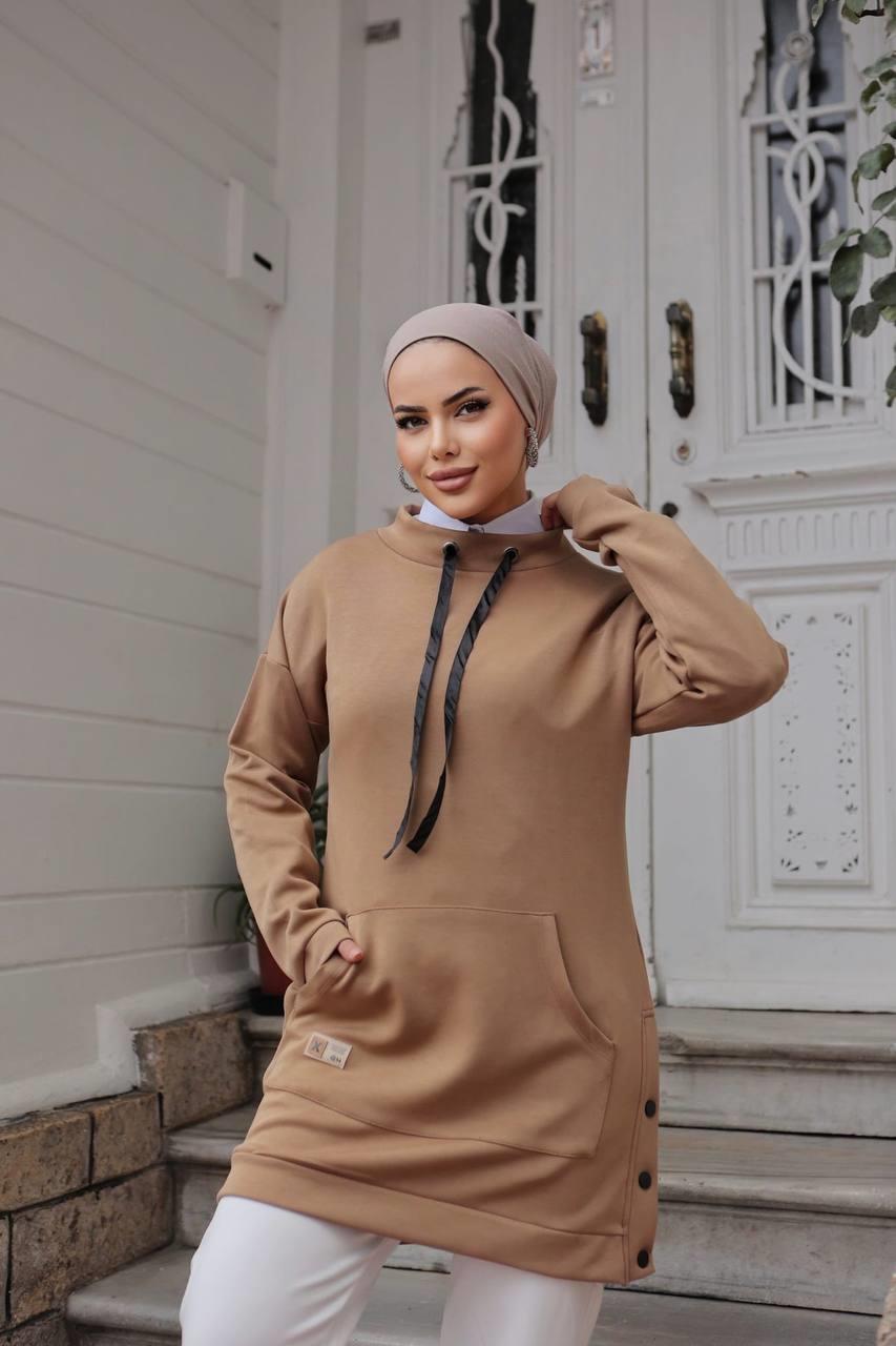 Çıtçıtlı Kanguru Sweat 3010