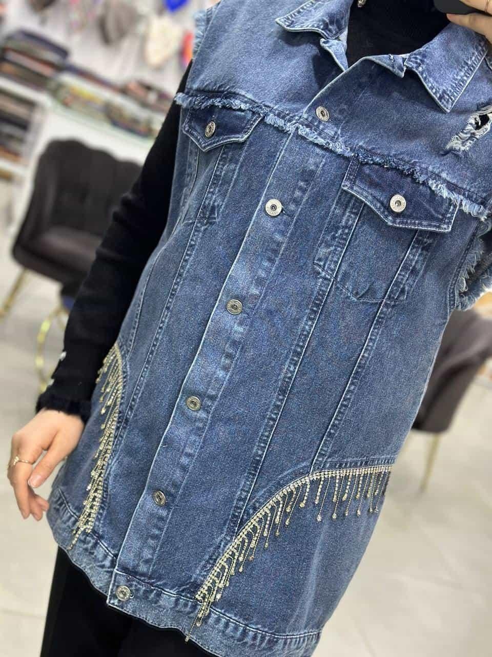 Denim Kot Yelek 7152