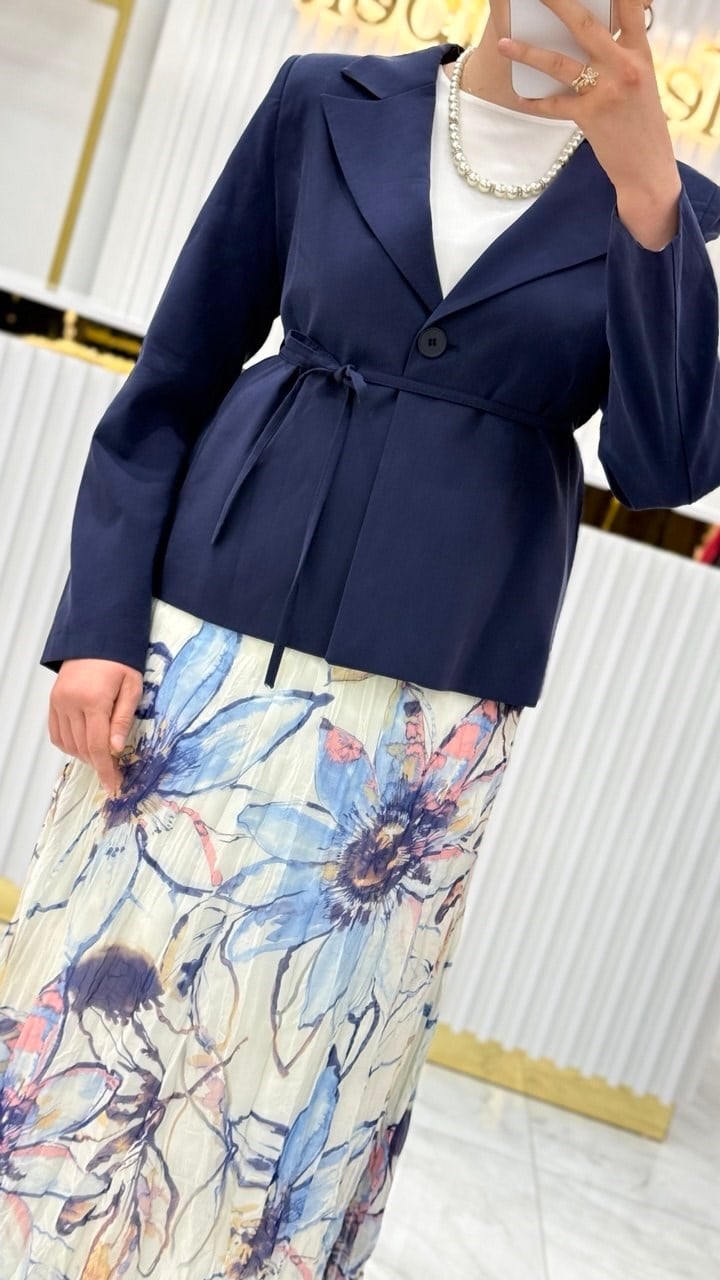 Etekli Blazer Takım