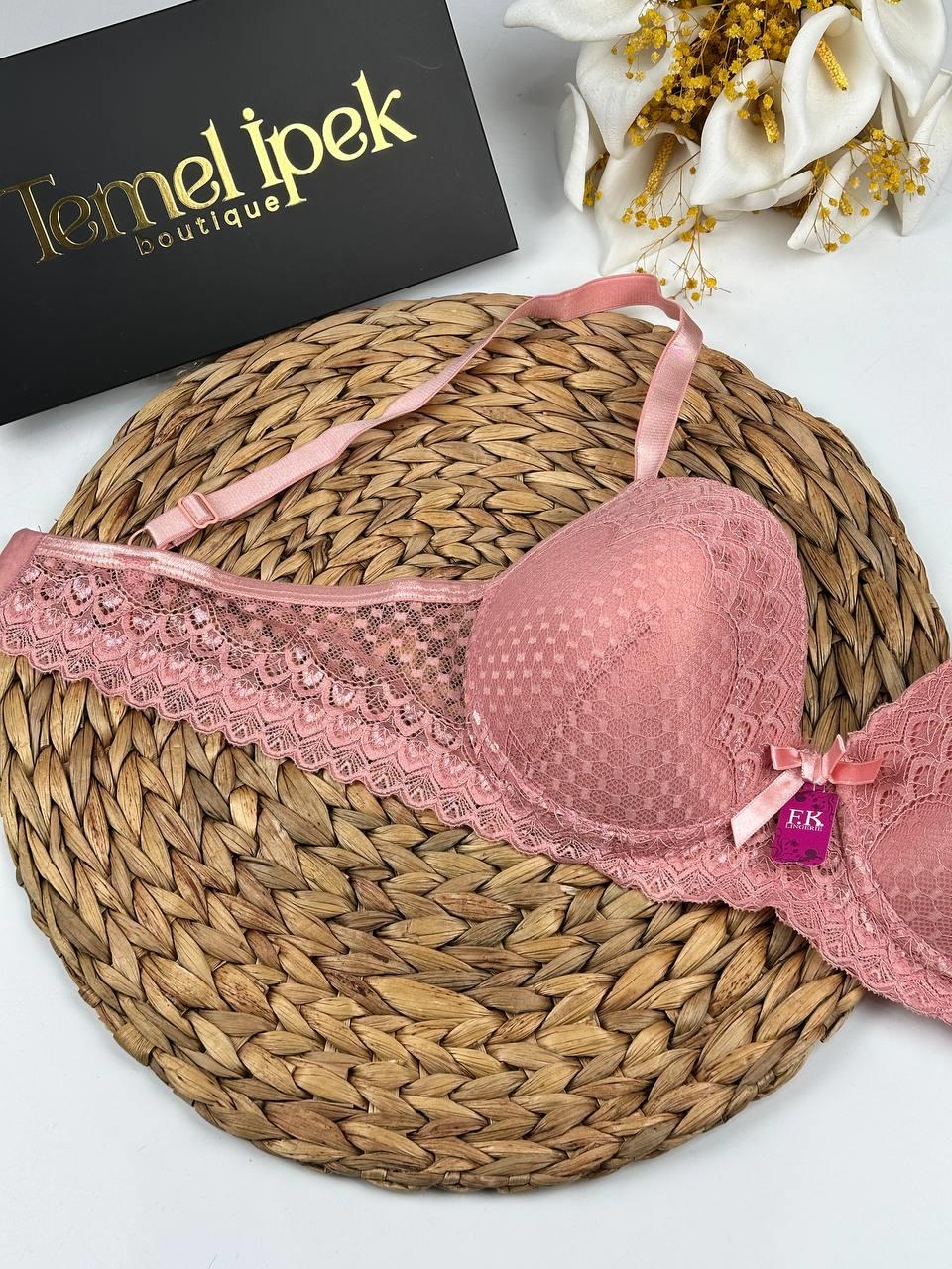 F.K. - Dantelli Desteksiz C Cup Sütyen 481