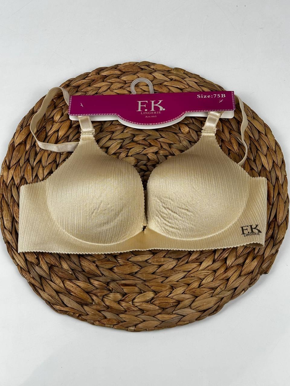 F.K. - Lazer Kesim Dolgulu Balensiz B Cup Sütyen 663