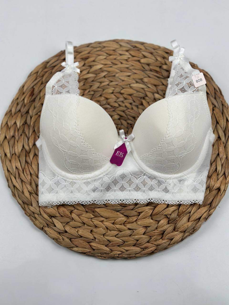 F.K. - Dantelli Desteksiz Balenli B Cup Bralet Sütyen 764