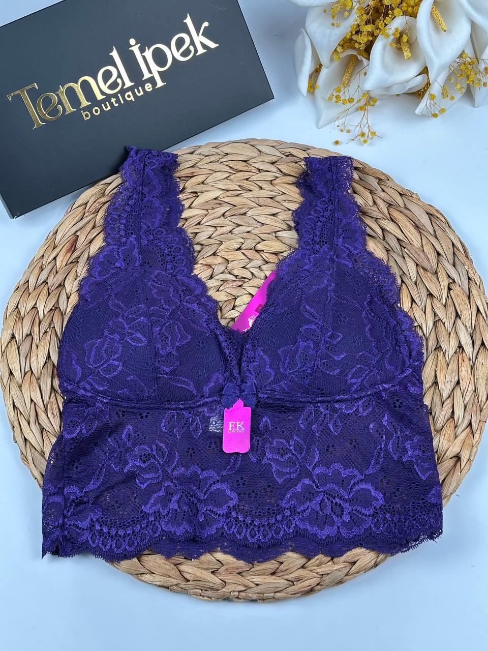 F.K. - Dantelli Desteksiz Balensiz Bralet Takım 410