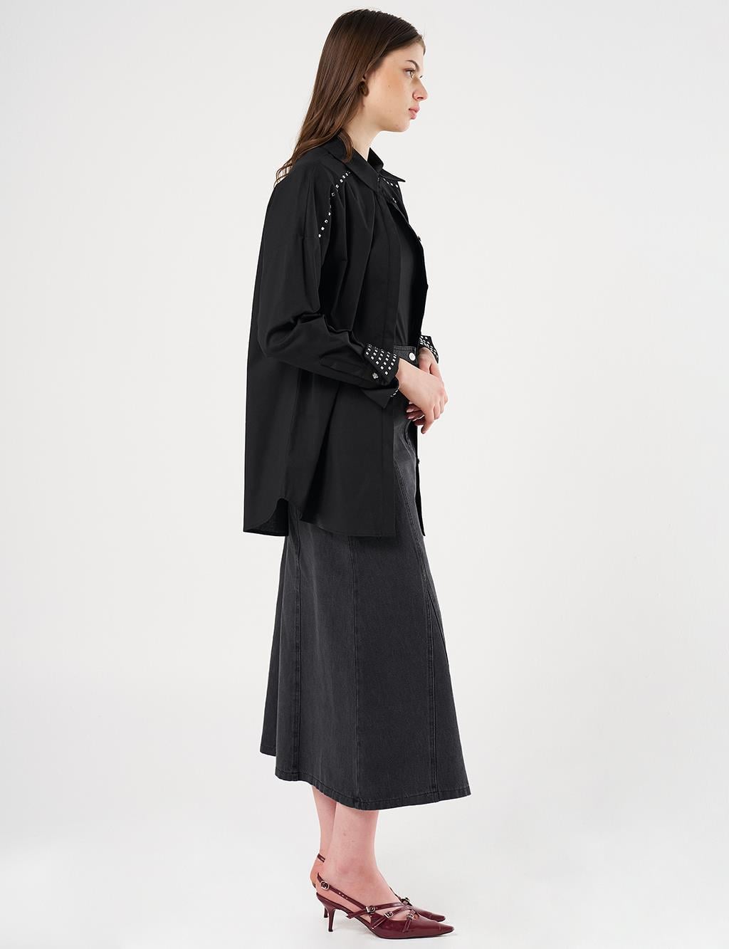 Kayra - Trok Baskılı Pamuklu Tunik KA-B25-21014