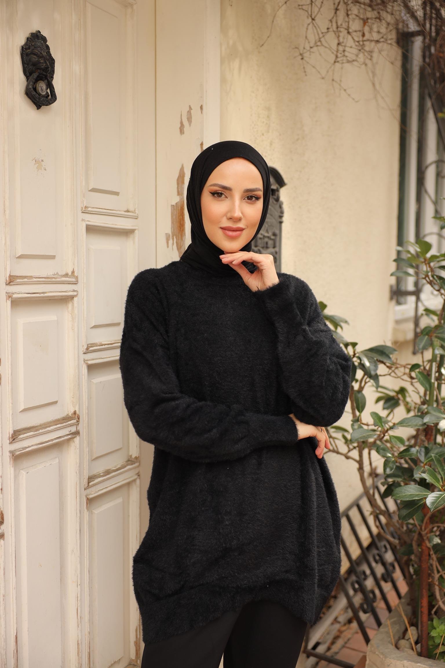 Kedi Sakal Bisiklet Yaka Tunik 14981