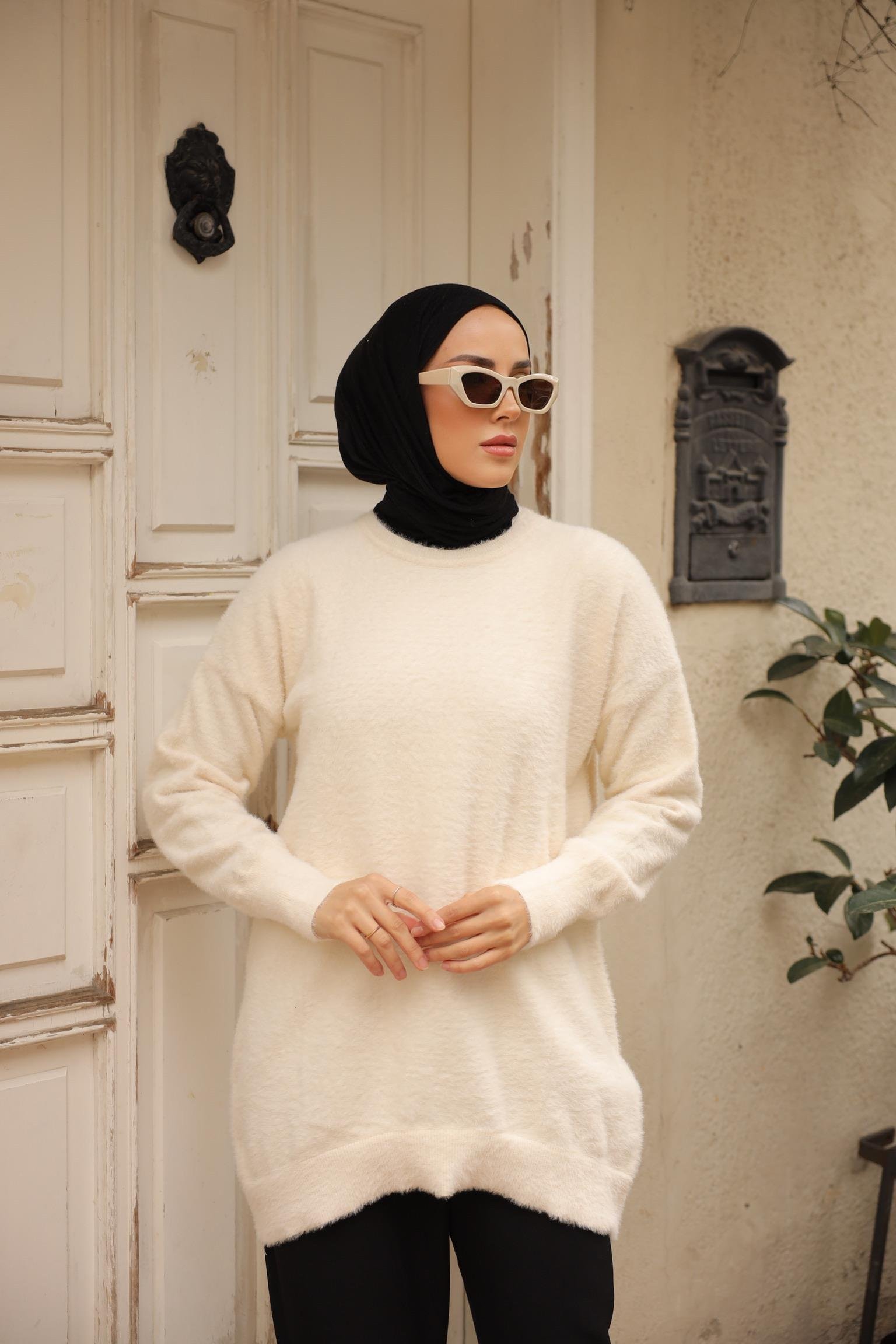 Kedi Sakal Bisiklet Yaka Tunik 14981