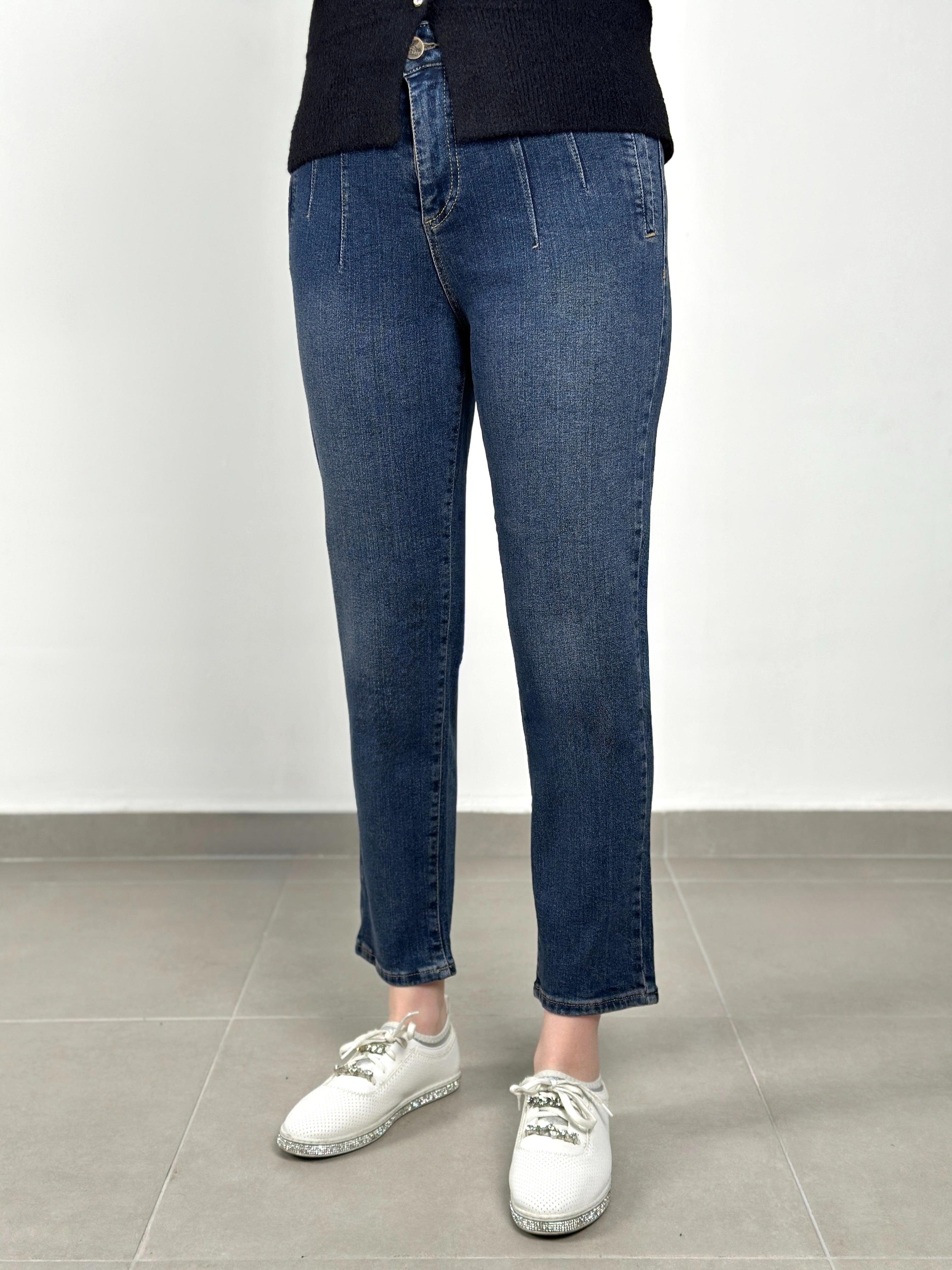 La Carte Jeans - Fileto Detaylı Cepsiz Mom Jean 0829