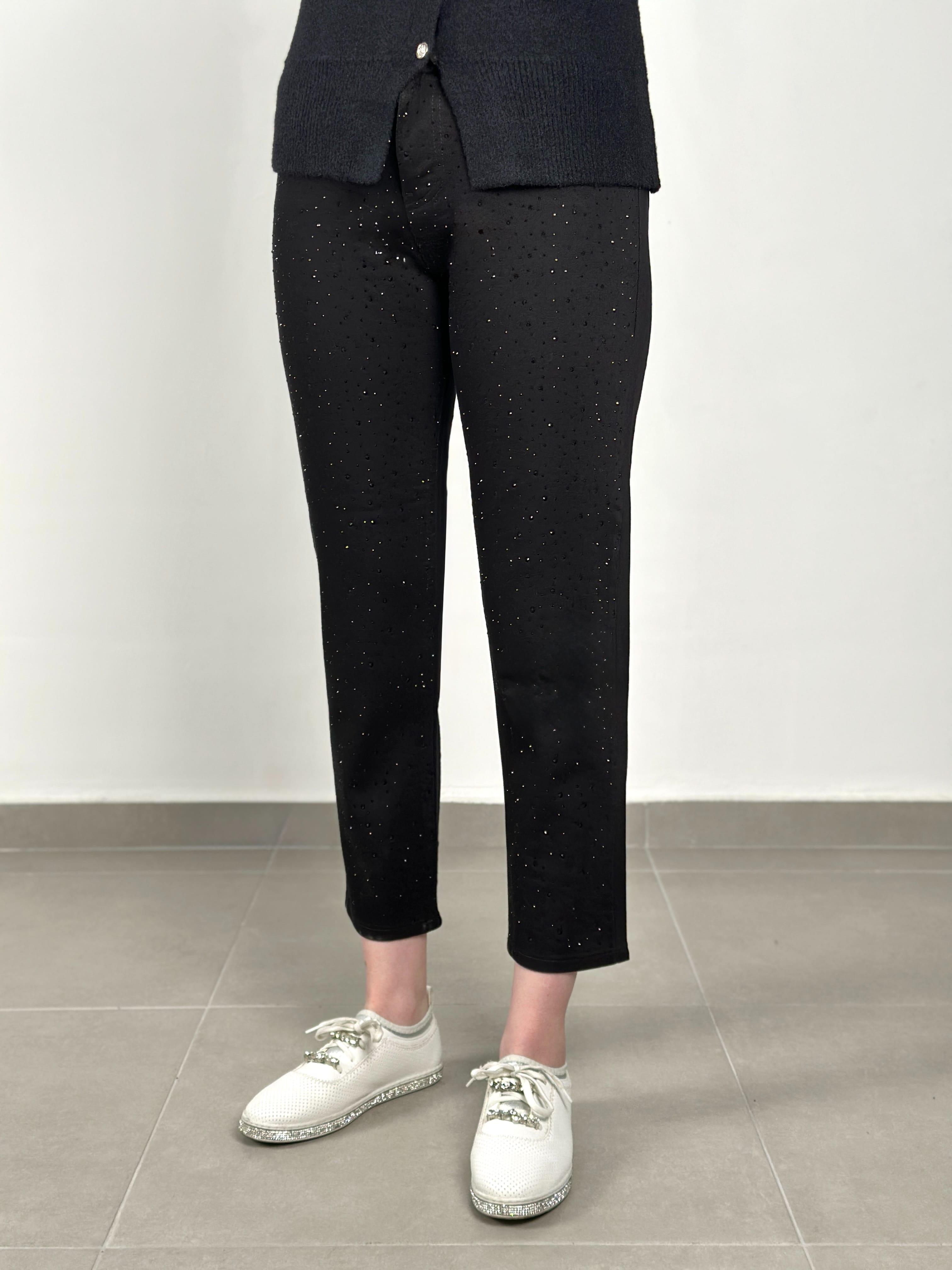 La Carte Jeans - Serpme Damla Taş Detaylı Mom Jean 0291TAS