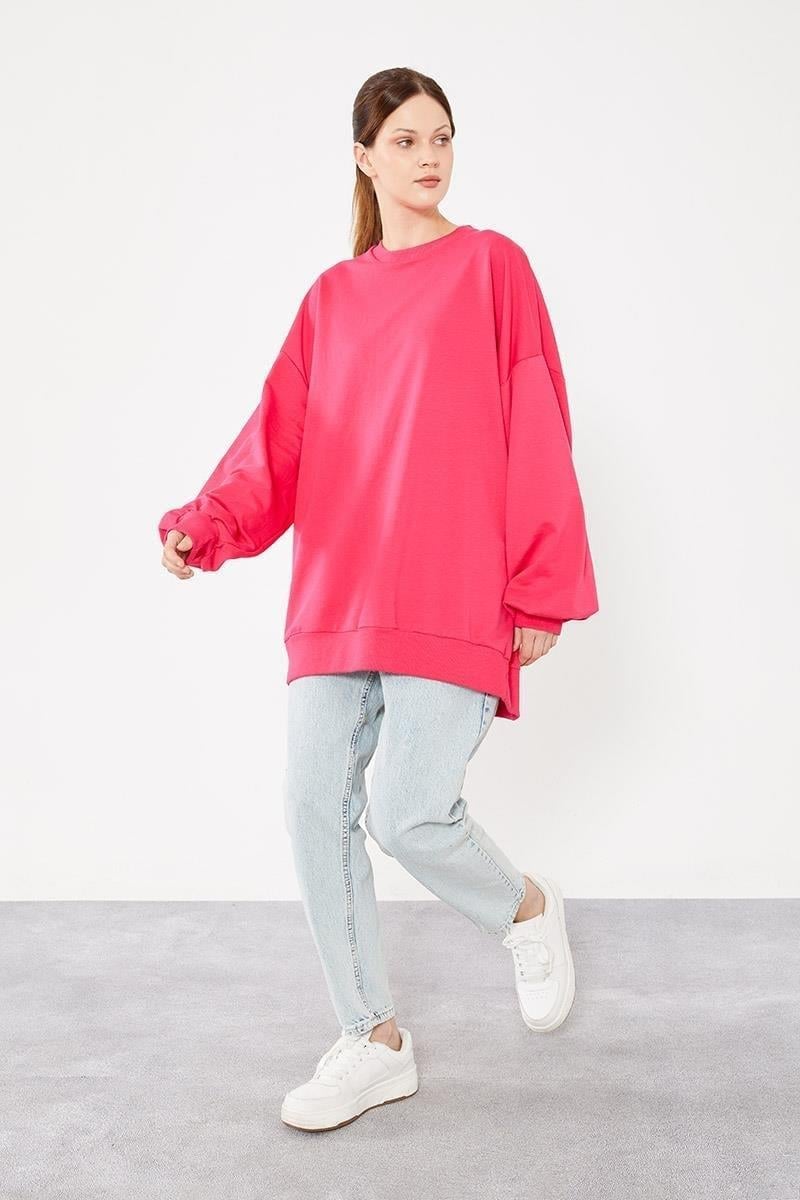 Levidor - Bisiklet Yaka Oversize Sweat 270028