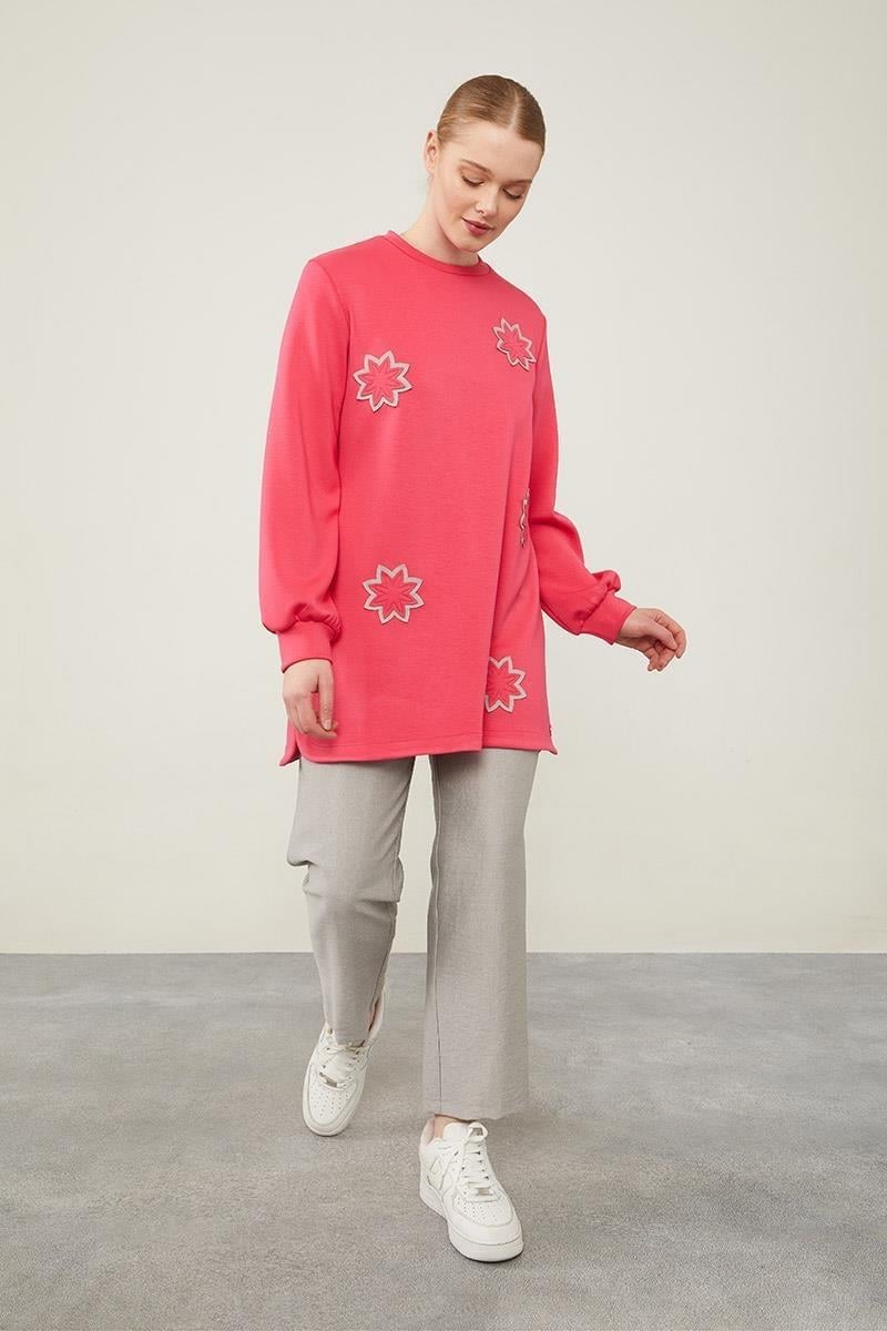 Levidor - Çiçek Nakışlı Sweat 270088
