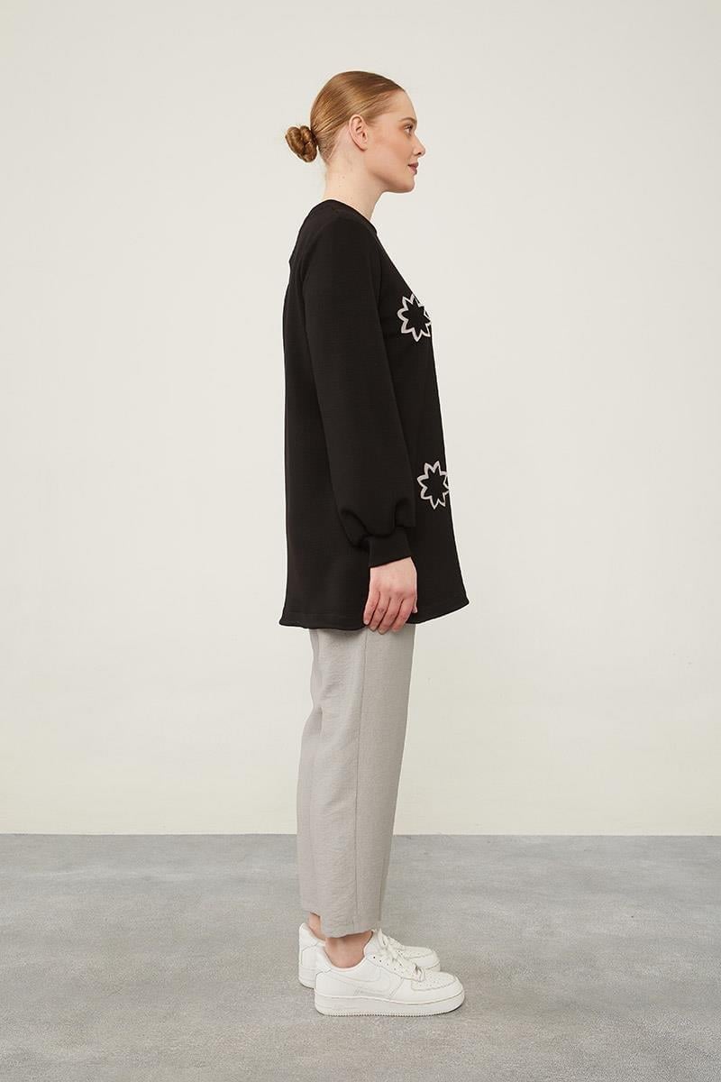 Levidor - Çiçek Nakışlı Sweat 270088