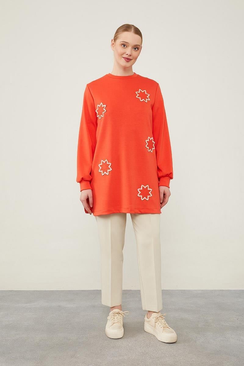 Levidor - Çiçek Nakışlı Sweat 270088