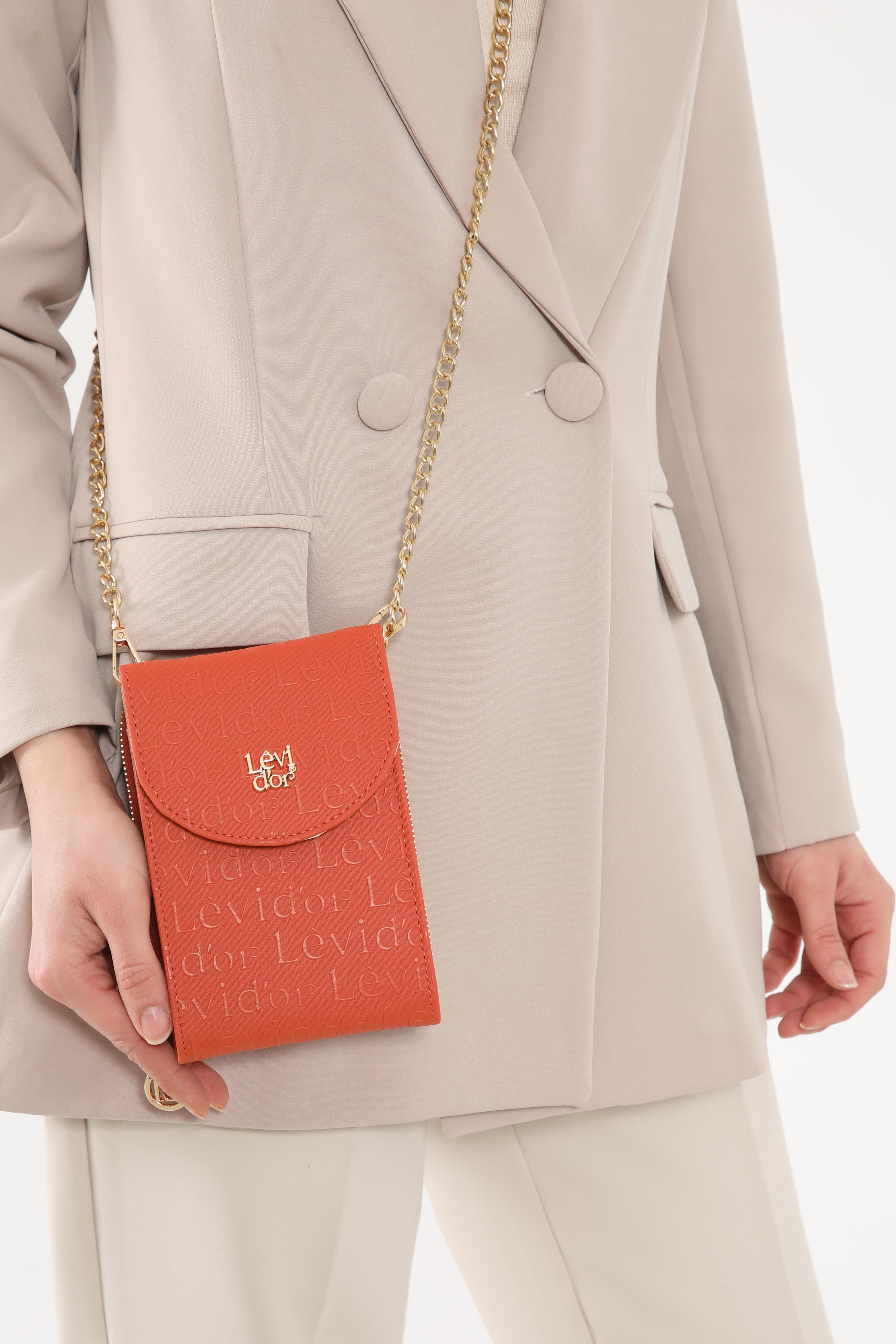 Levidor - Monogram Baskılı Cüzdan Çanta LVSS2291007