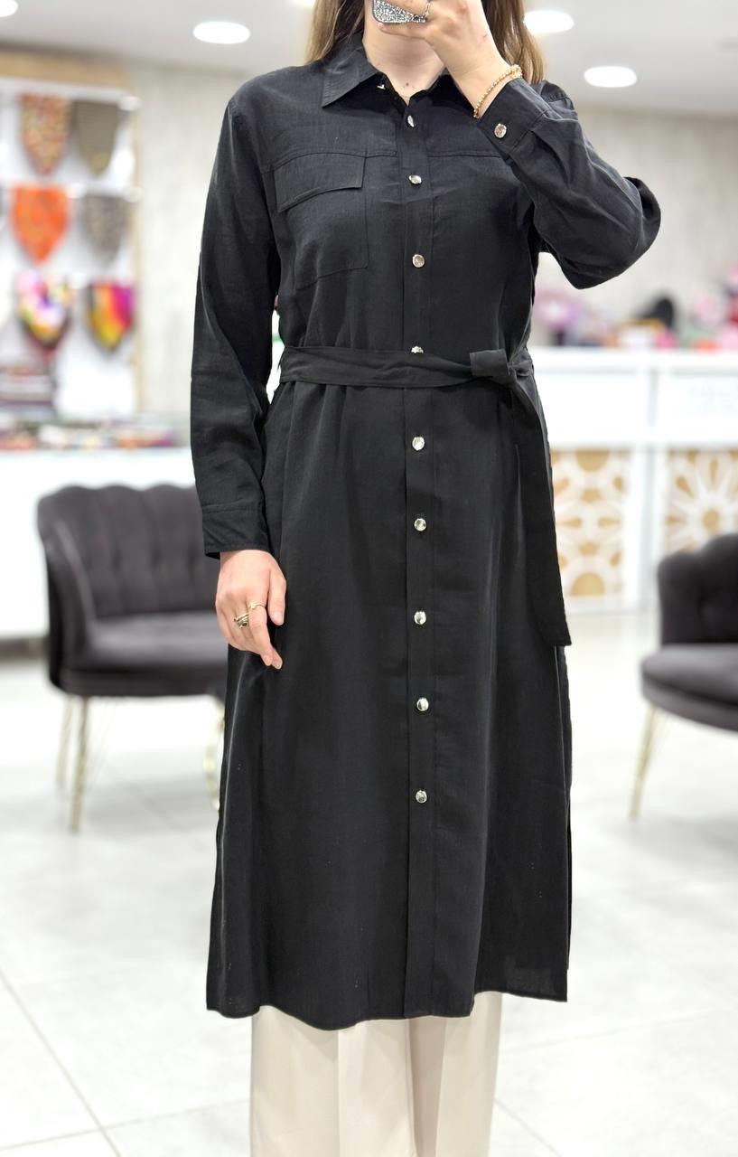 Lyocel Kumaş Cepli Tunik Kap 7315