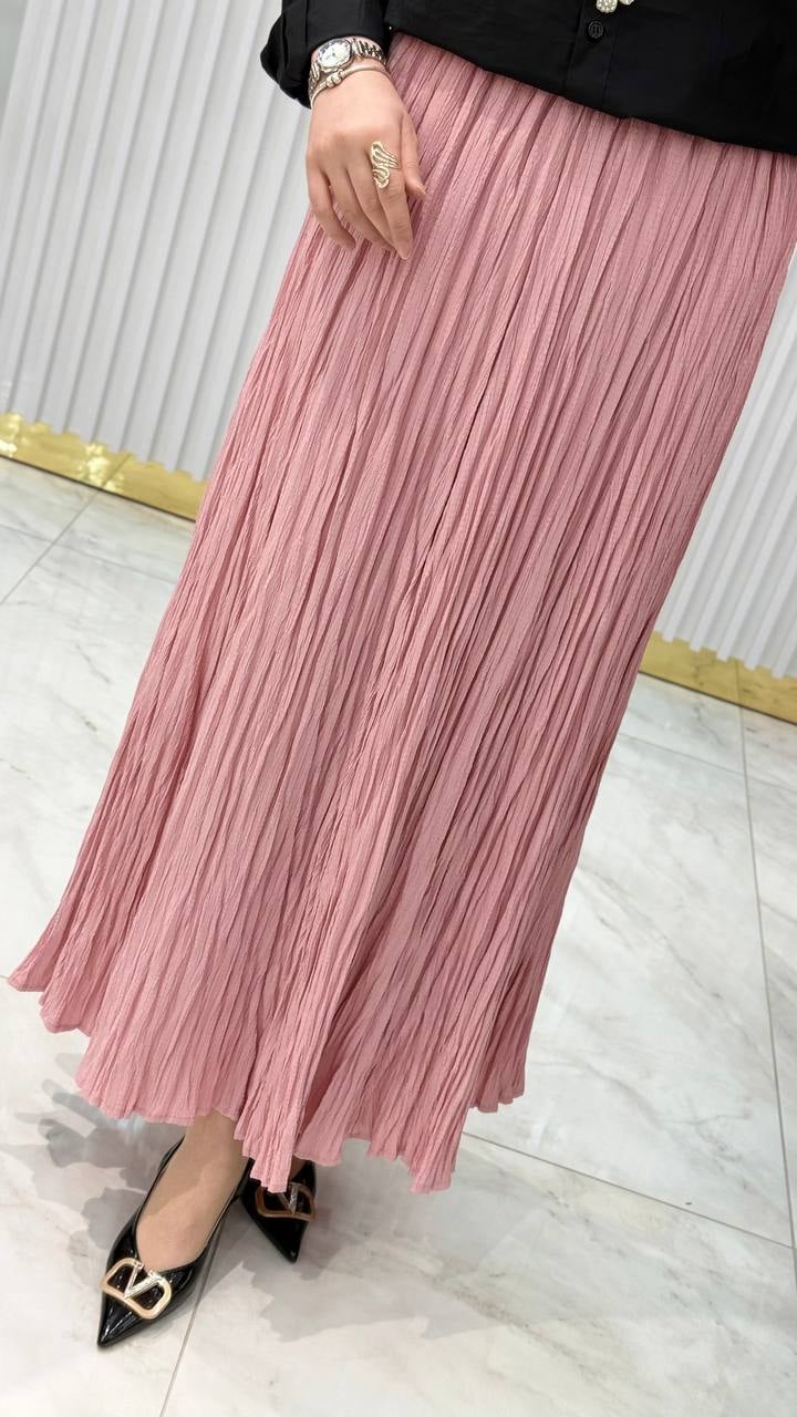 Pilise Dokuma Lastikli Etek Y25ET002