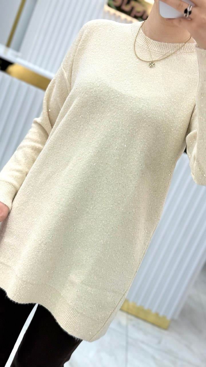 Simli ve Pullu Tunik 7765