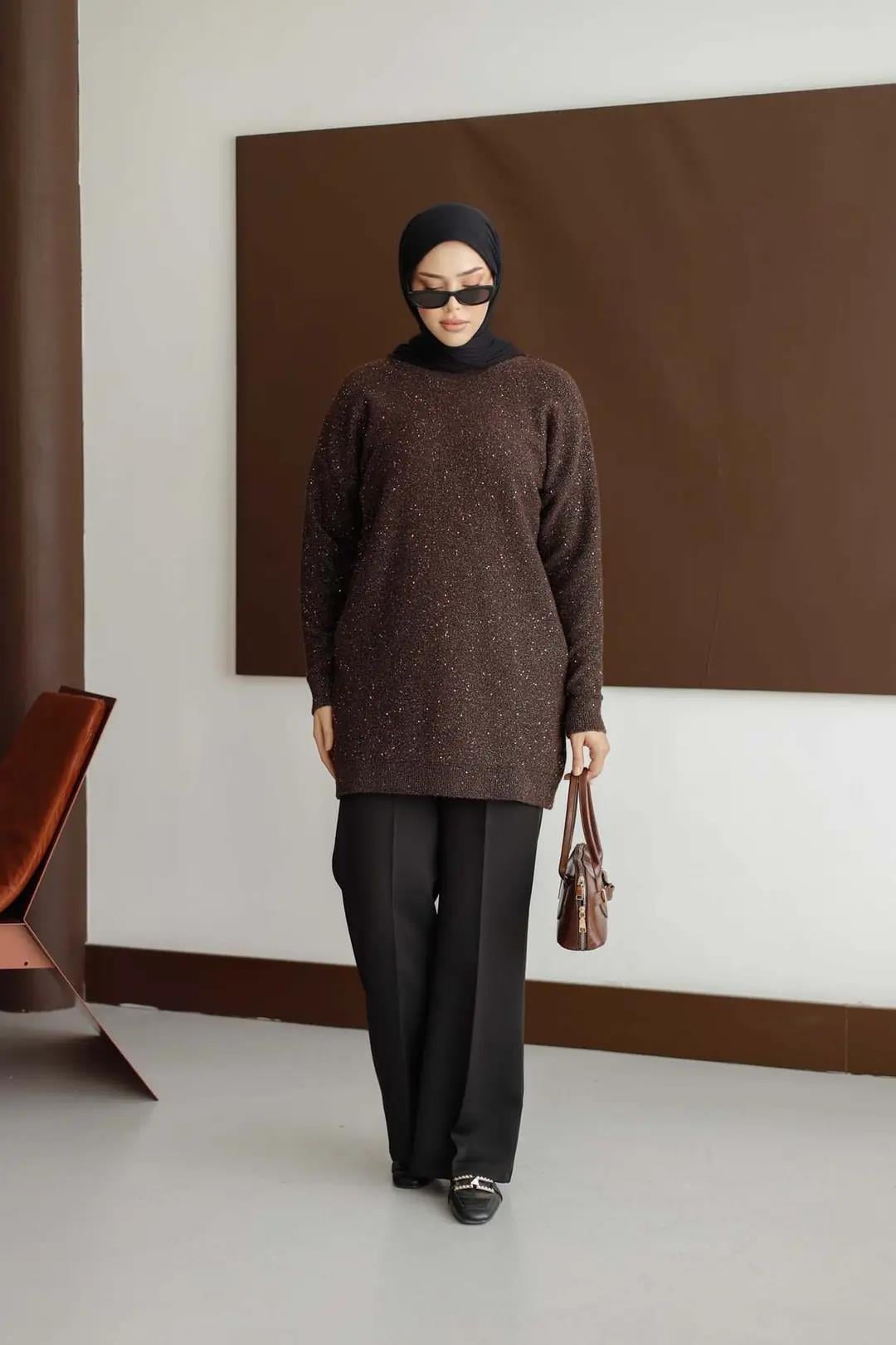 Simli ve Pullu Tunik 7765