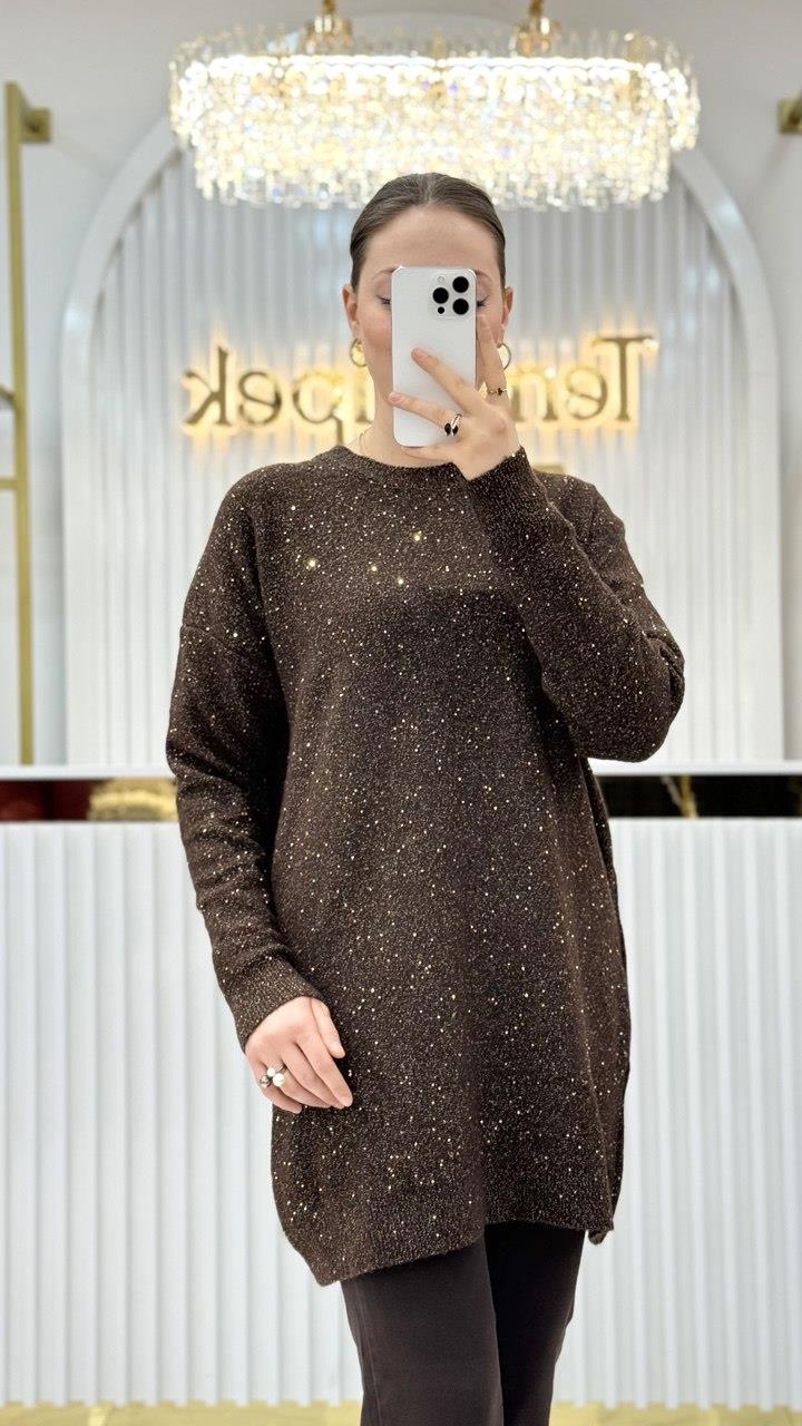 Simli ve Pullu Tunik 7765
