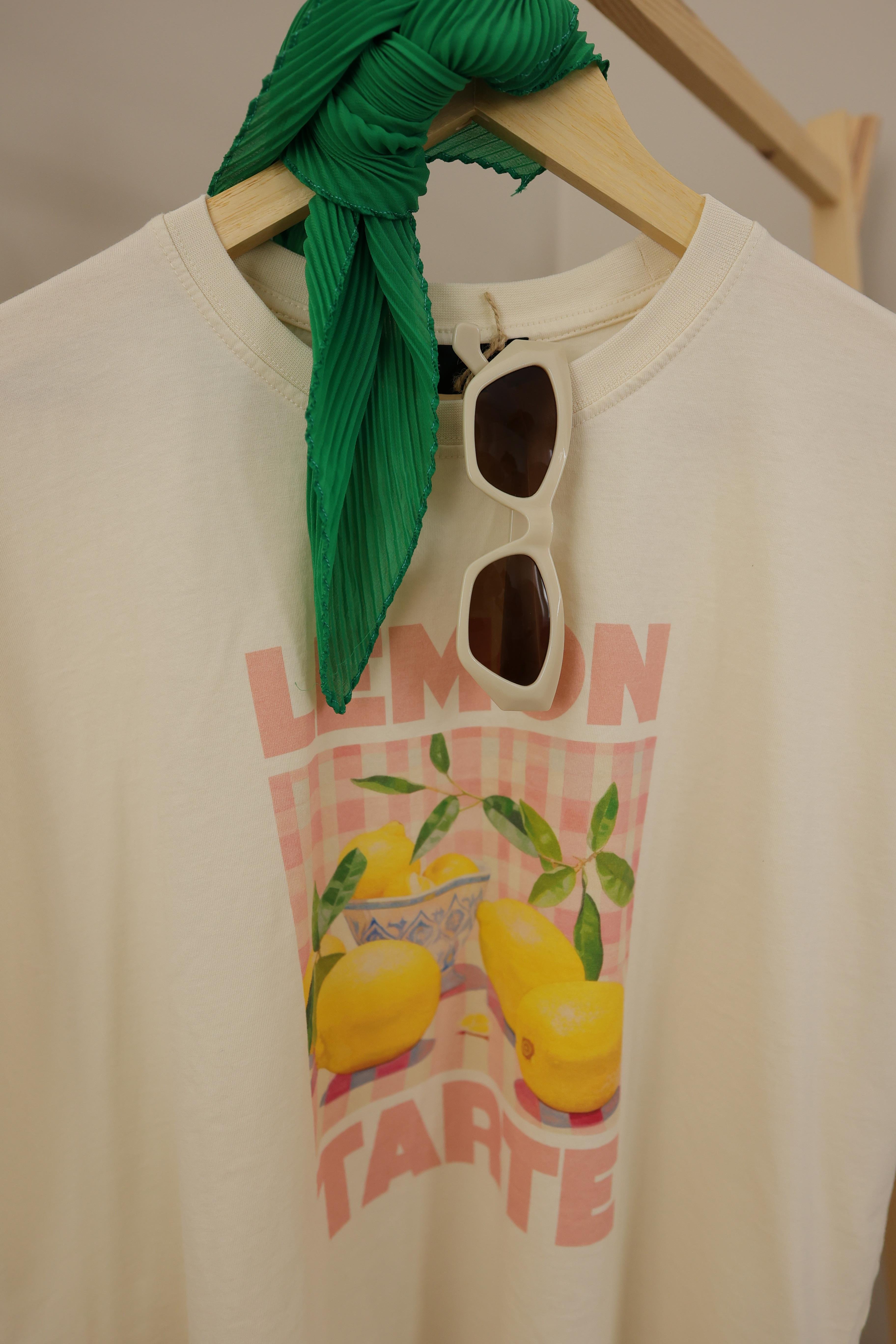 Lemon Baskılı Basic Tshirt
