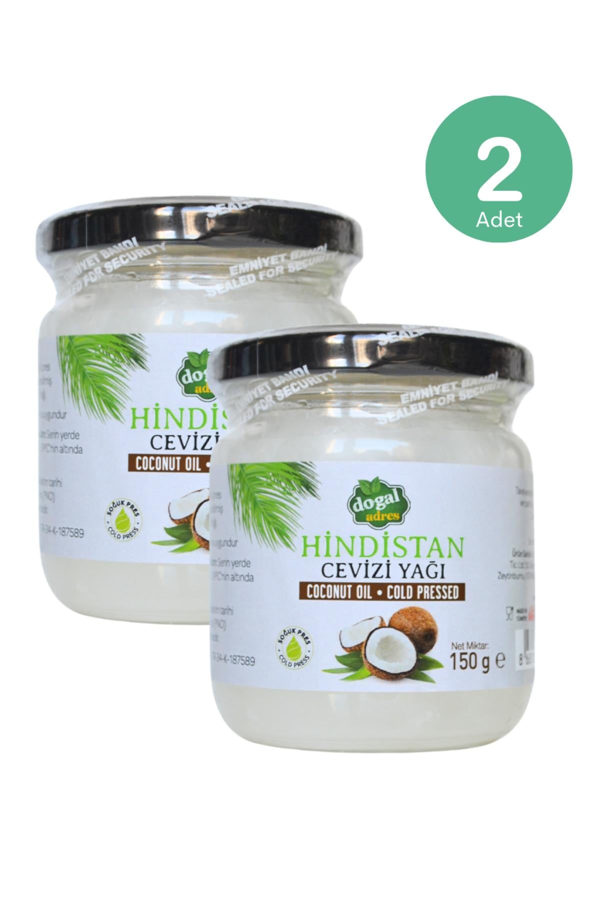 Doğal Hindistan Cevizi Yağı 150 ml (Soğuk Sıkım) 2 ADET