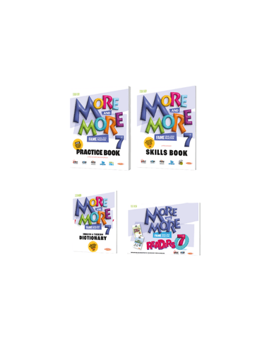 7 MORE&MORE PRACTICE BOOK & SKILLS BOOK & DICTIONARY & READERS (4 LÜ SET)