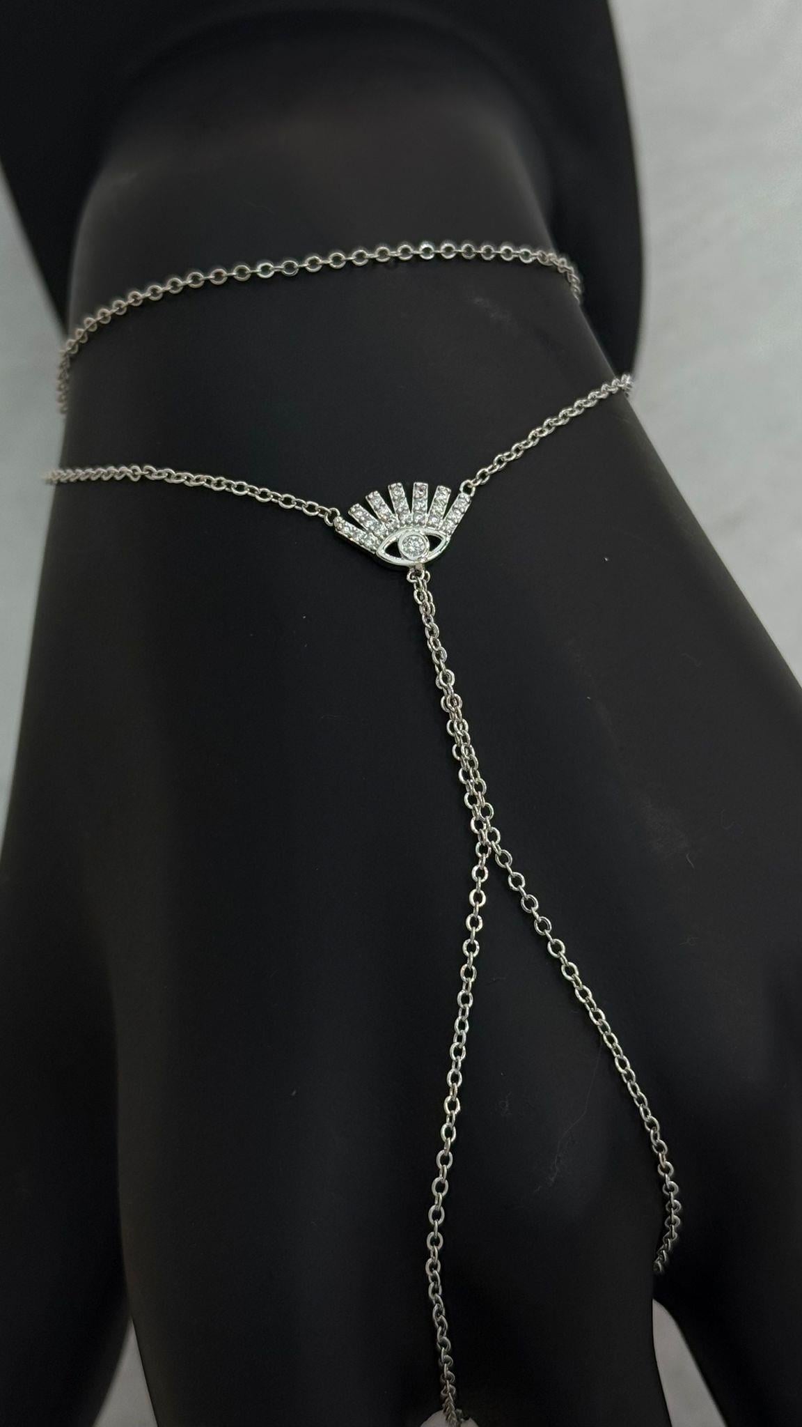 Göz Detaylı Silver Şahmeran