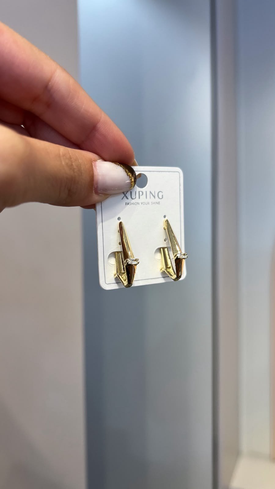 Özel Seri 14K Açılı Geometrik Küpe