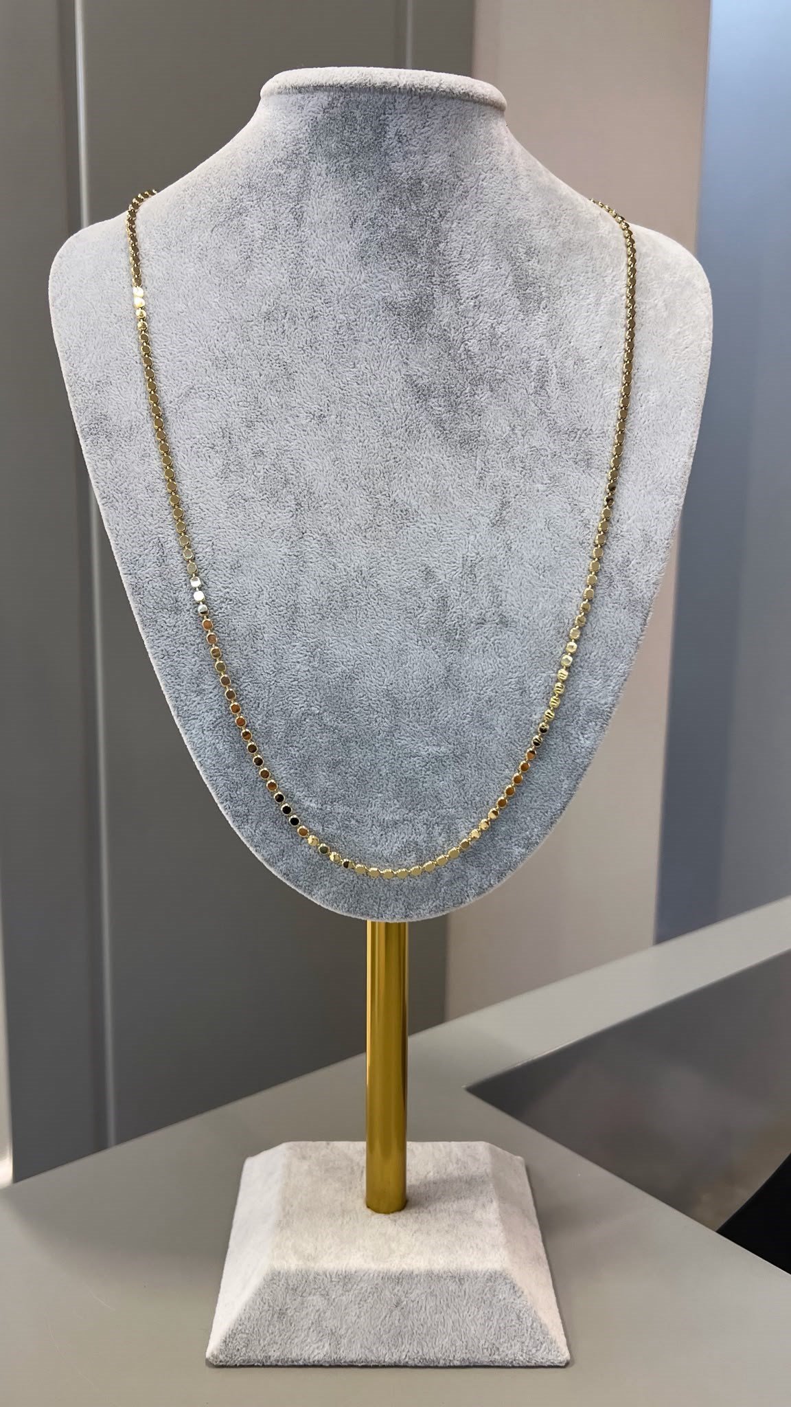 Özel Seri 14K Ezme Zincir - 70 cm