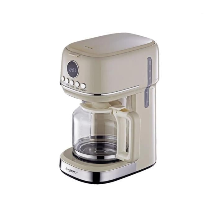 Berghoff Gem Retro 15 Bardak Vanilya Krem Rengi Filtre Kahve Makinesi