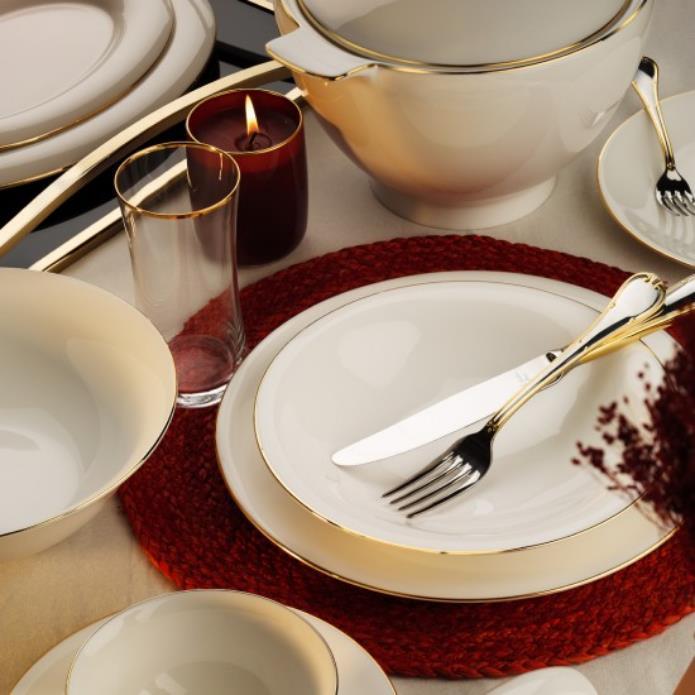 Royal London Amanda Gold 60 Parça Yemek Takımı