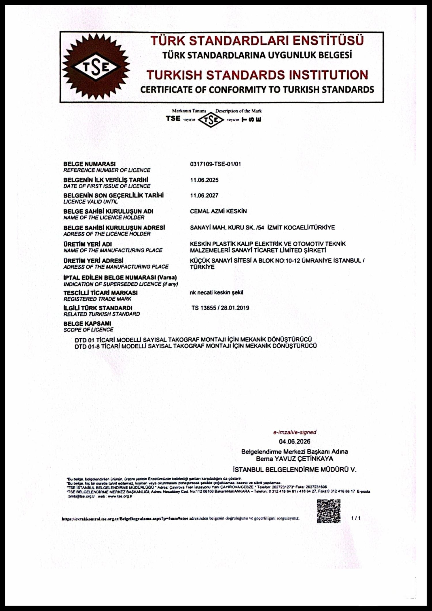 NK DTD 01 DÖNÜŞTÜRÜCÜ AVANTAJ 40