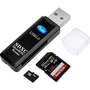 2in1 Usb 3.0 Micro Sd Hafiza Karti - Tf Kart Okuyucu Hub Adaptör Veri Aktarici