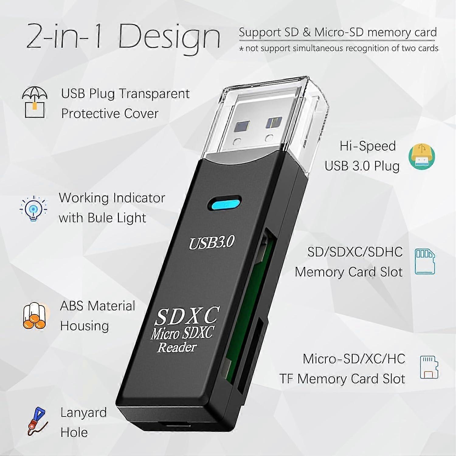 2in1 Usb 3.0 Micro Sd Hafiza Karti - Tf Kart Okuyucu Hub Adaptör Veri Aktarici