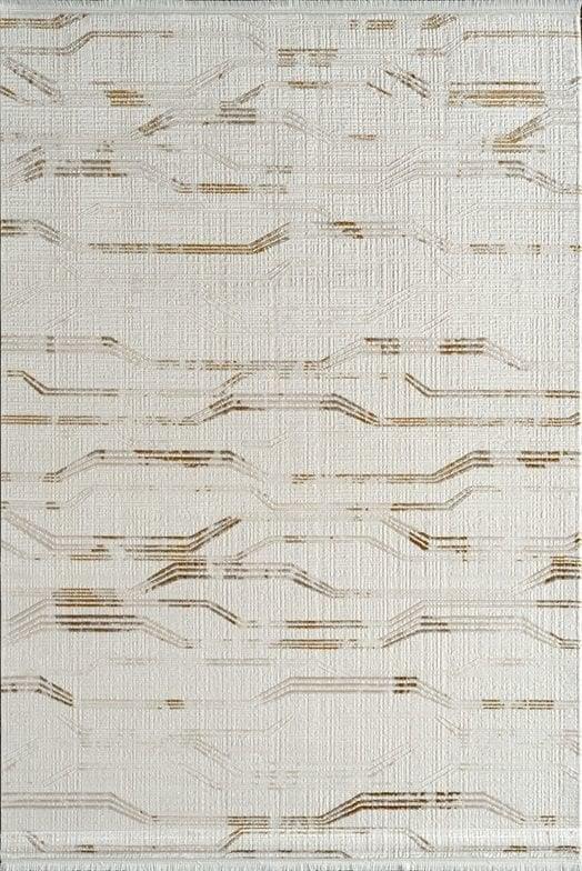 By Özer Halı Bej Akrilik İplik Modern Stil Çınar CY04A Salon Halısı