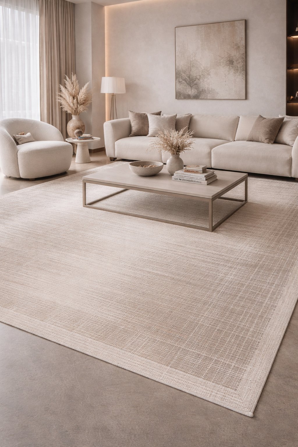 By Özer Halı Gold Renk Desenli Modern Stil Nexus Halı Jadore 04729A Salon Halısı