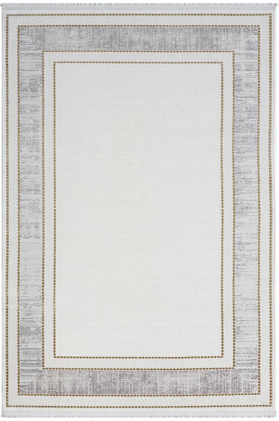 By Özer Halı Gri Halı Gold Detaylı Klasik Desenli Karmen Halı Elegance Eg006A Salon Halısı
