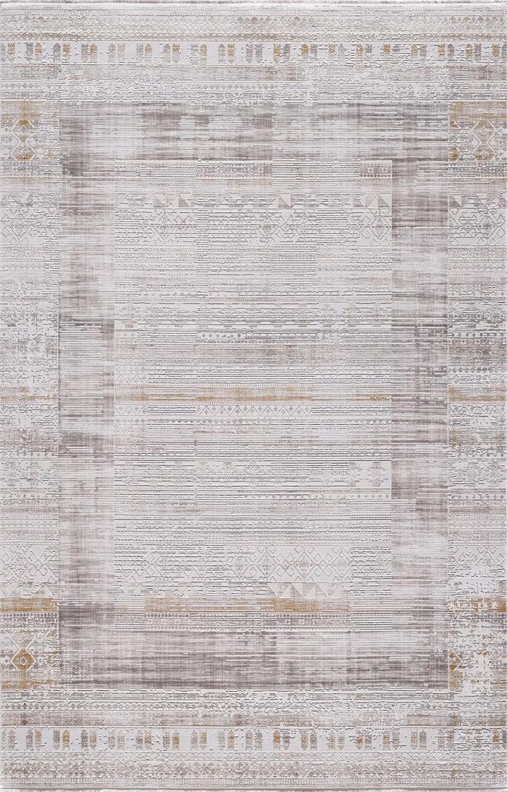 By Özer Halı Gri Hardal Renk Geçişli Modern Stil Saray Halı Romeo RO11A Salon Halısı