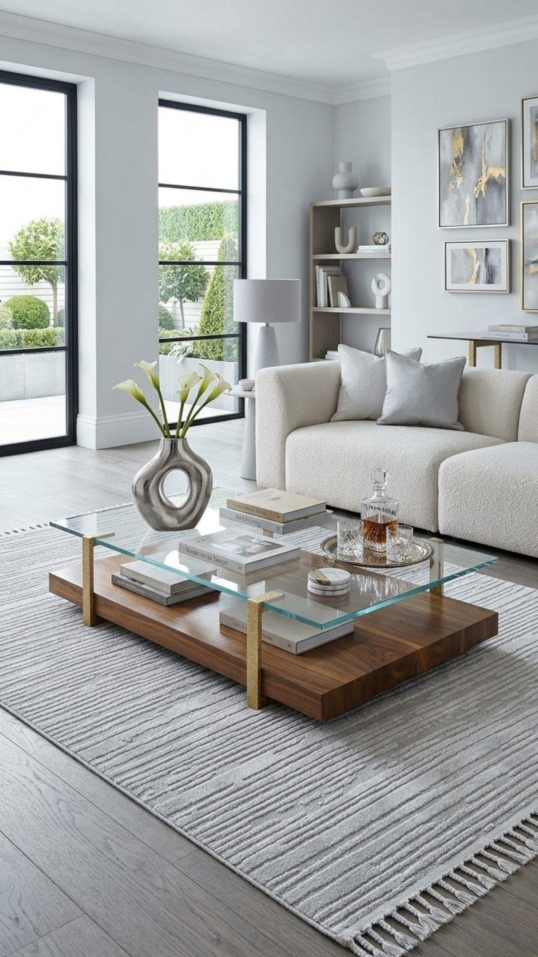 By Özer Halı Gri Renk Modern Stil Akrilik İplik Monaco 33203G Salon Halısı