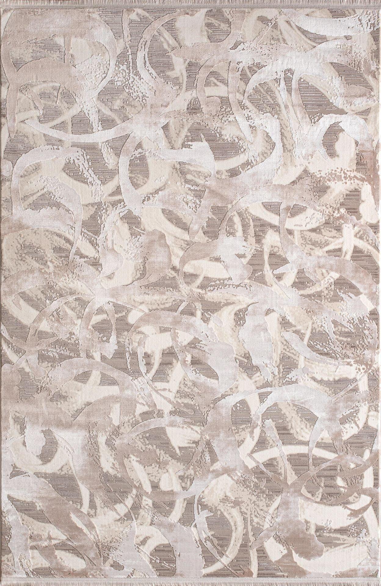 By Özer Halı Krem Bej Renk Desenli Modern Stil Artemis Halı Emma 09772A Salon Halısı