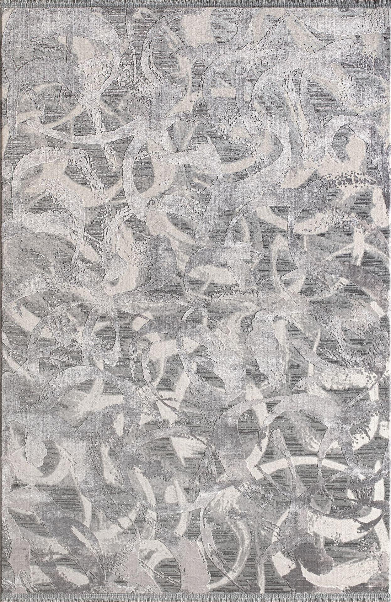 By Özer Halı Krem Gri Renk Desenli Modern Stil Artemis Halı Emma 09772B Salon Halısı