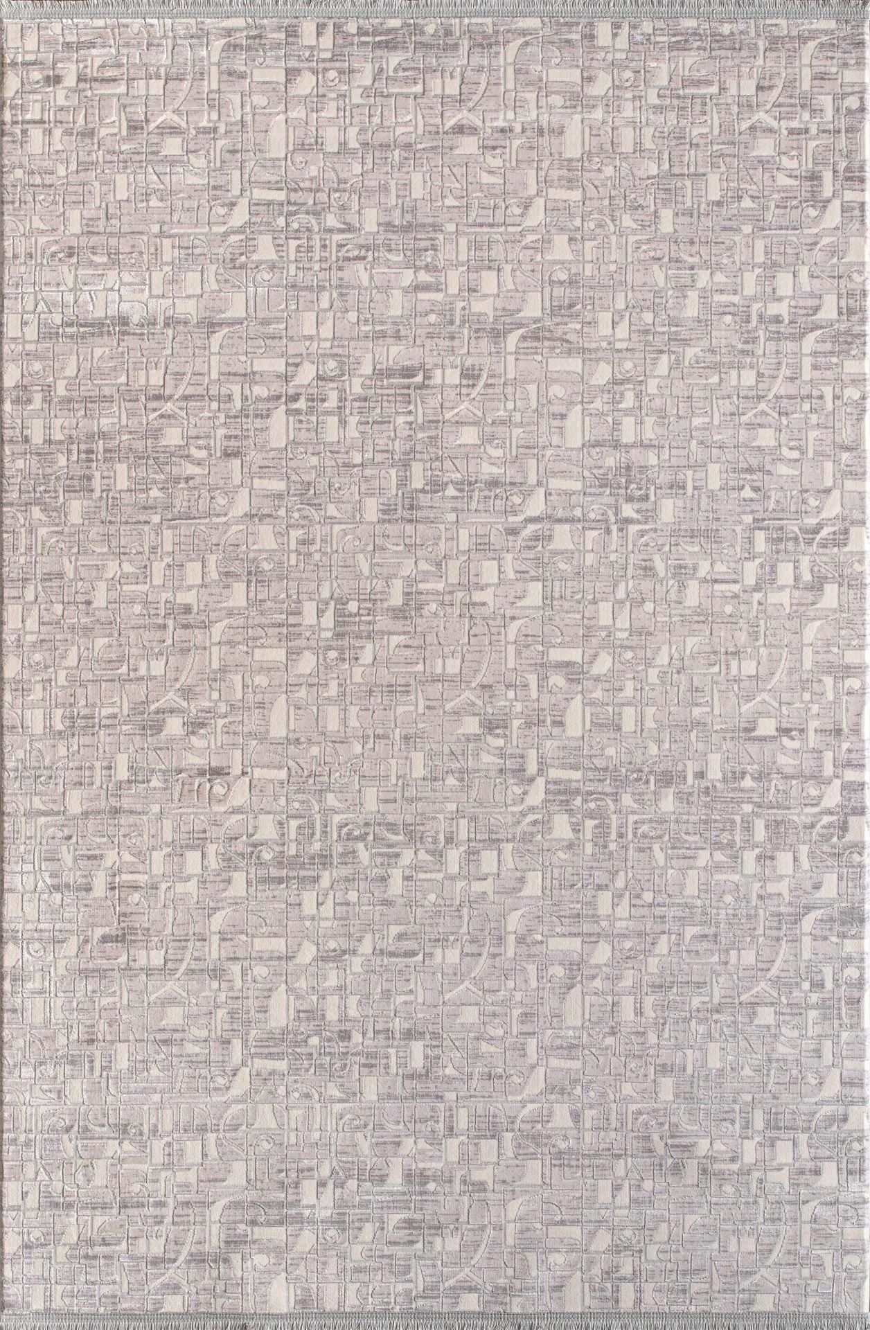 By Özer Halı Krem Gri Renk Desenli Modern Stil Artemis Halı Emma 09767B Salon Halısı