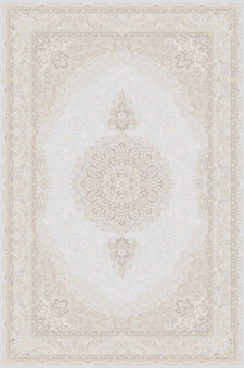 By Özer Halı Krem Vizon Renk Bordürlü Klasik Stil Artemis Halı Palace 8022A Salon Halısı