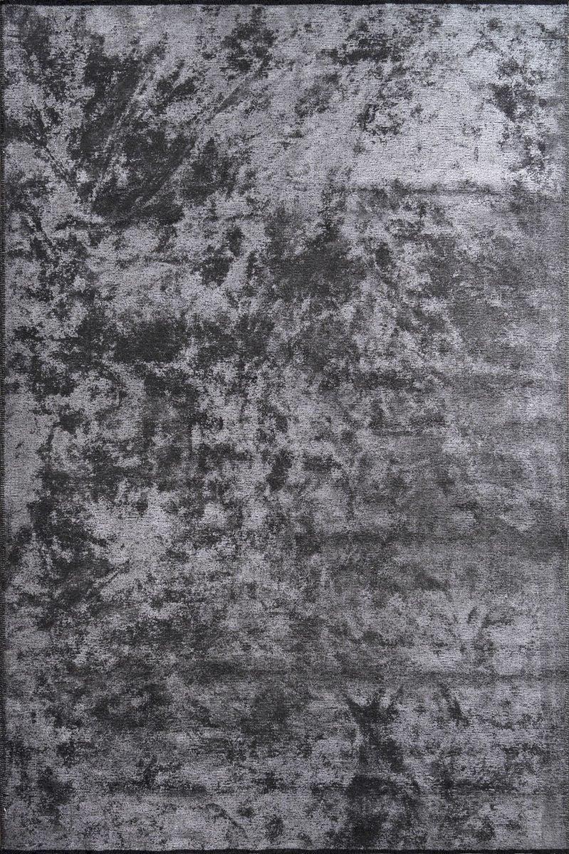 By Özer Halı Siyah Renk Sade Tasarım Modern Stil Kilim Royal Halı Alanis QG02A Salon Halısı