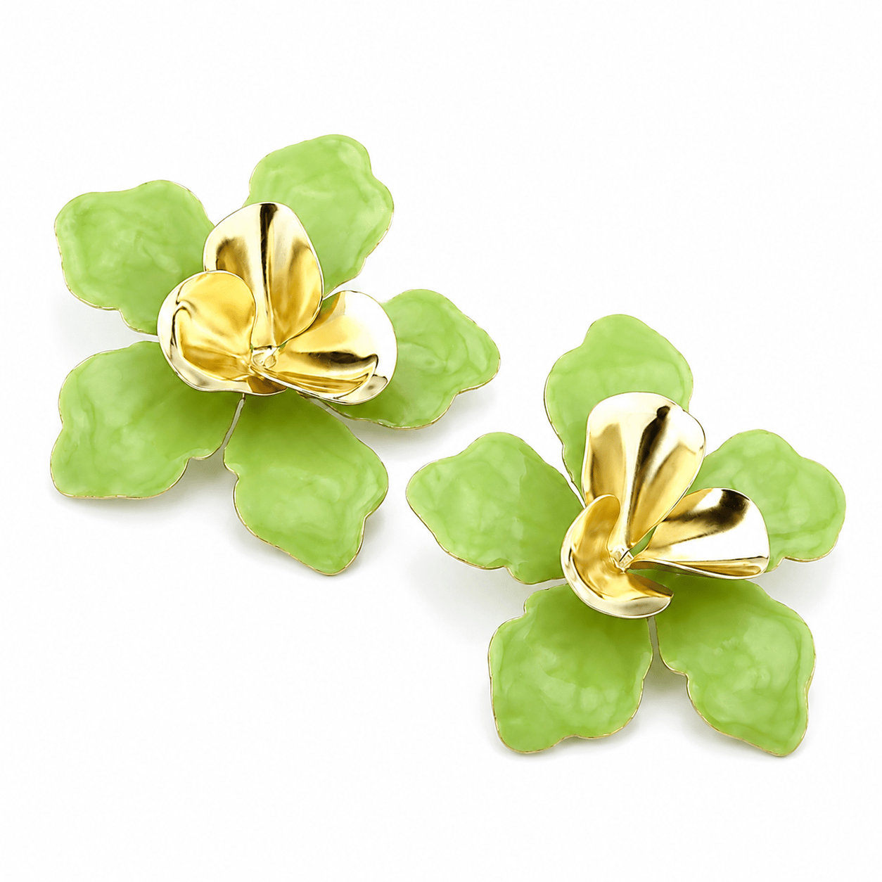 Flowers Stars Green