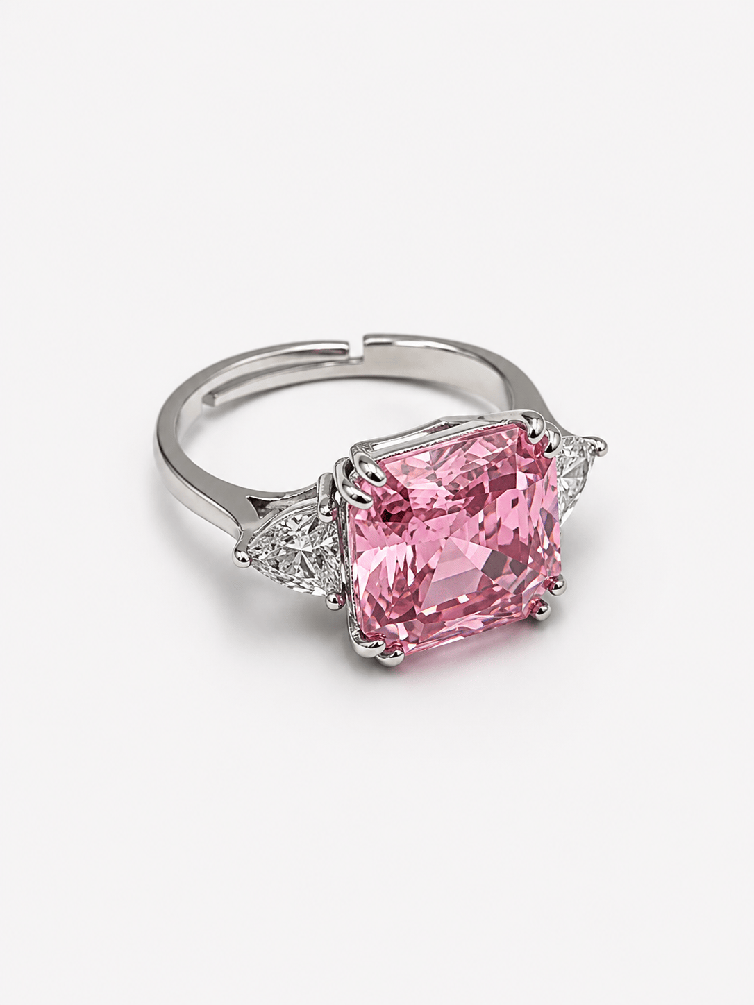 Pinks Ayarlanabilir Diamond Rings