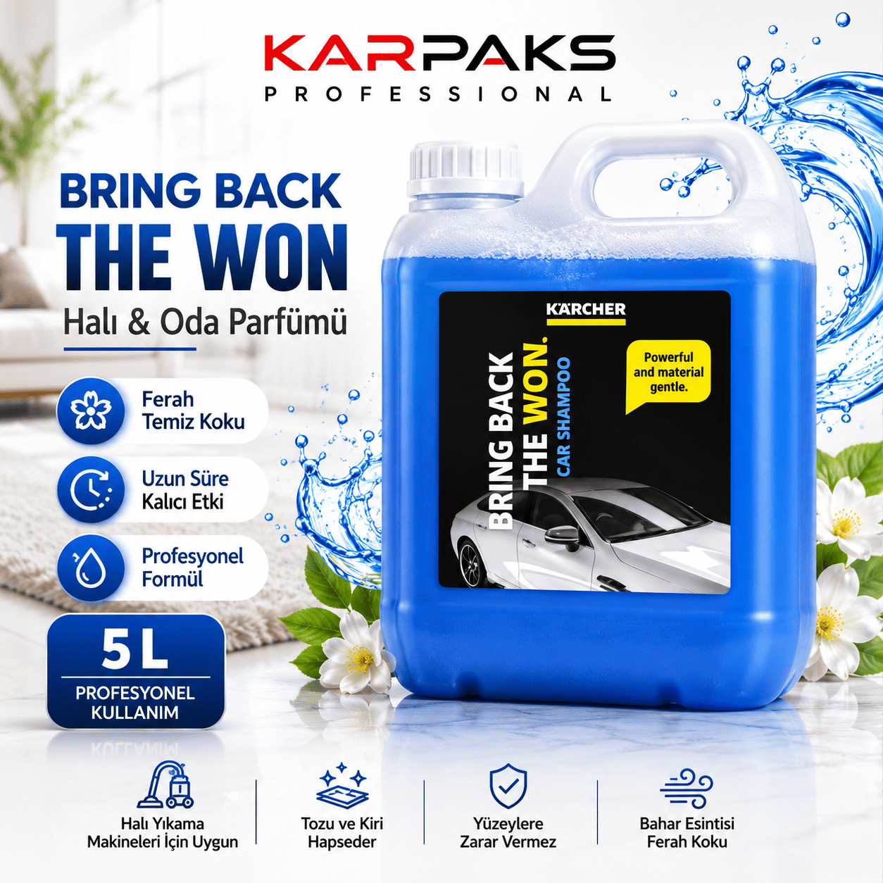 Araç Şampuanı RM 619, 5l, 5l