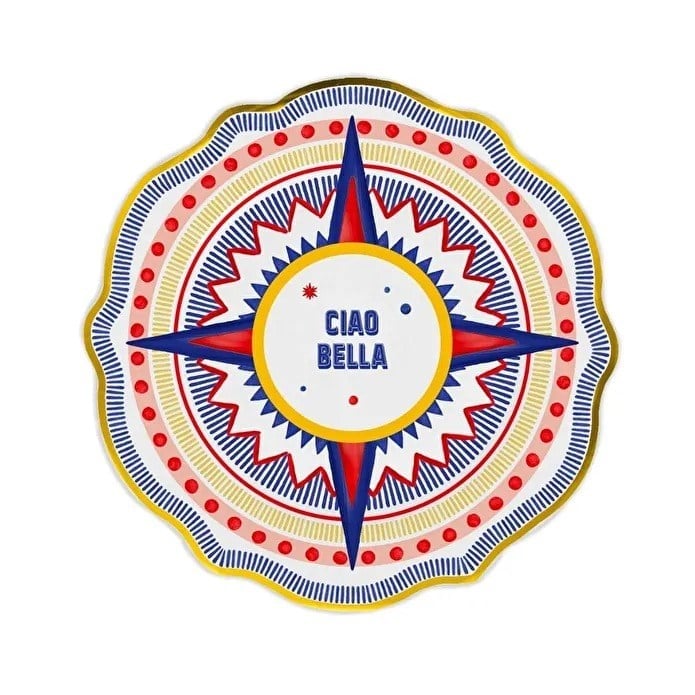 Bacı Milano Dolce Vita 6'lı Ciao Bella Servis Tabağı 27 Cm Porselen