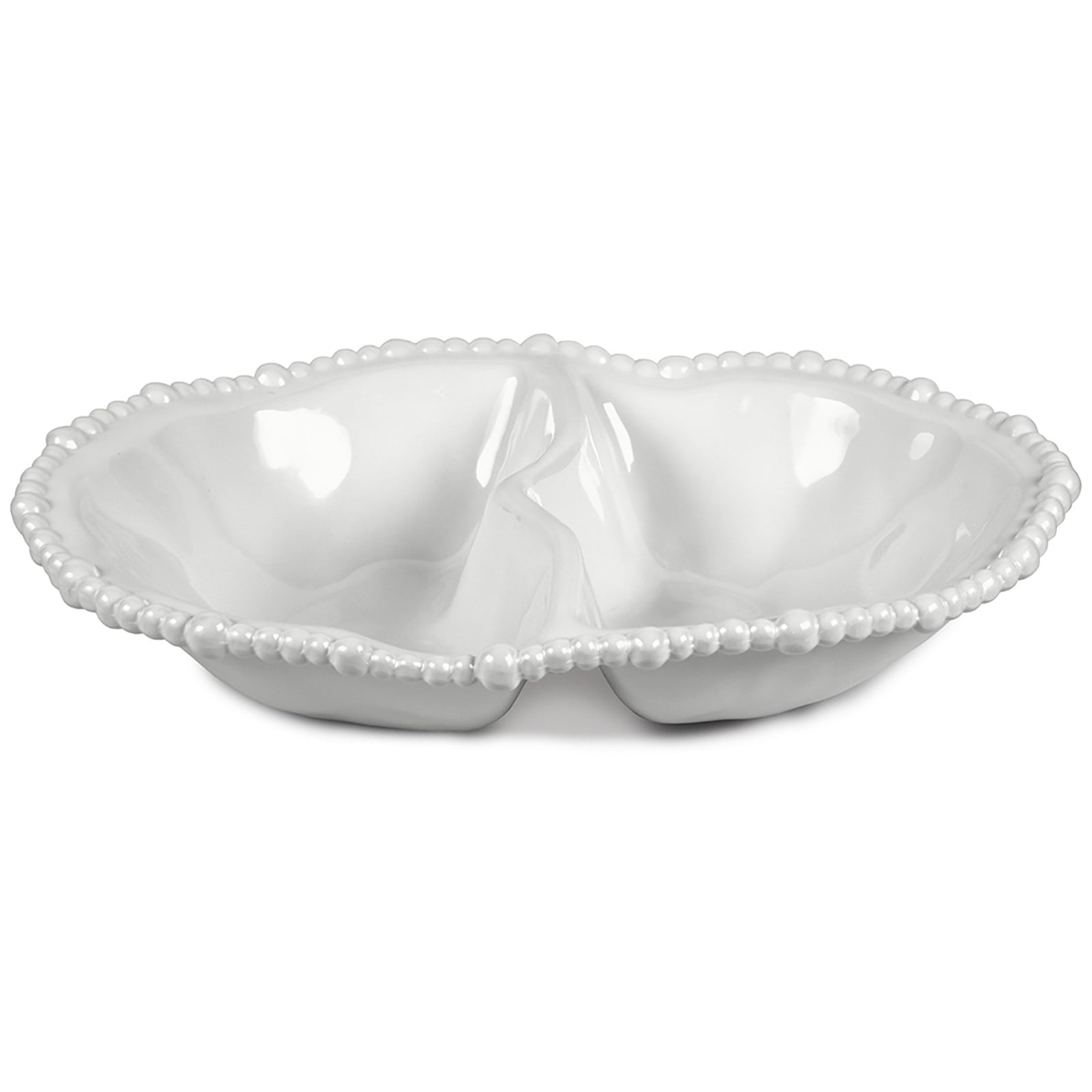 Bacı Milano Joke Table Kitchen Melamin 2'li Bölmeli Tabak Beyaz