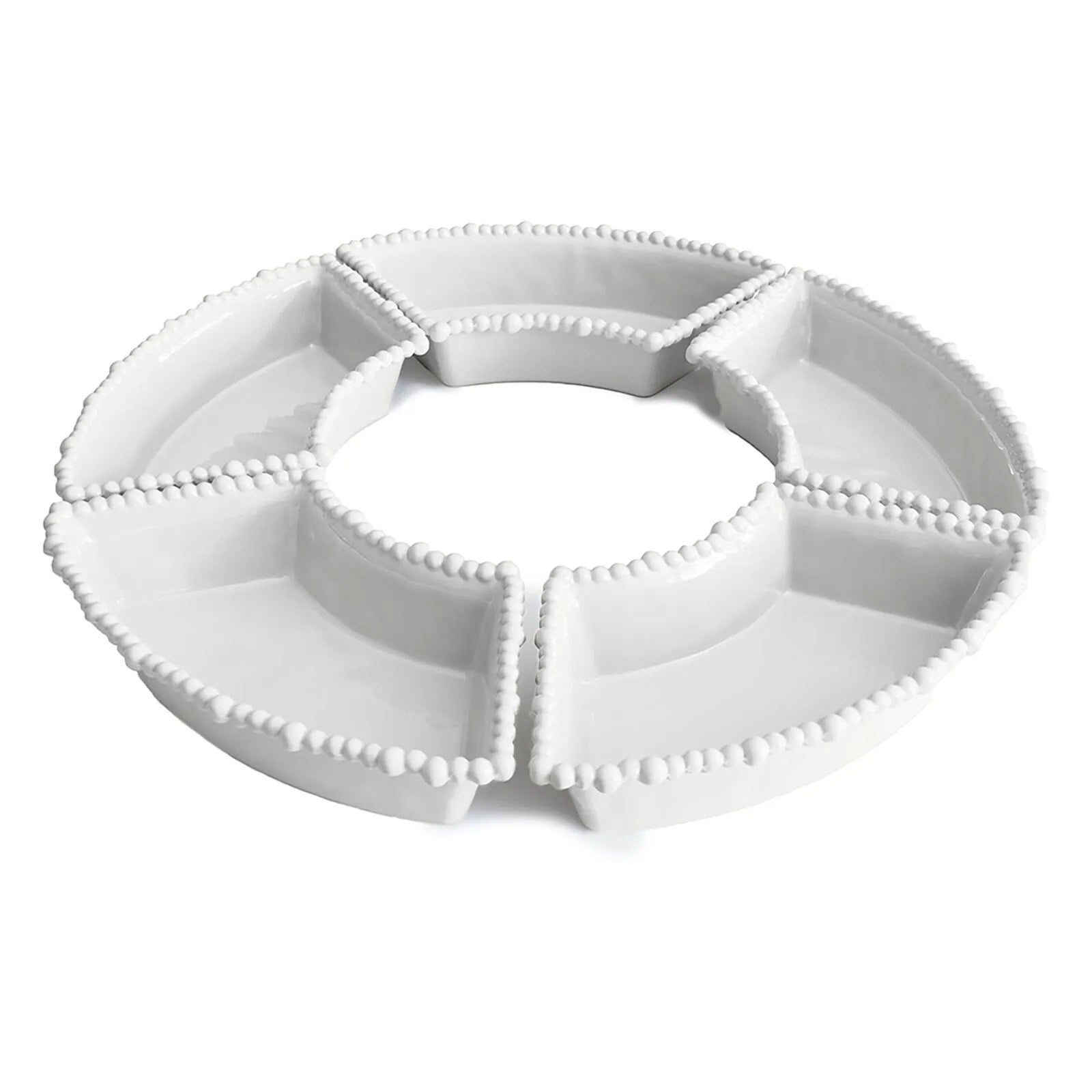 Bacı Milano Joke Table Kitchen Melamin 5'li Meze Tabağı Beyaz